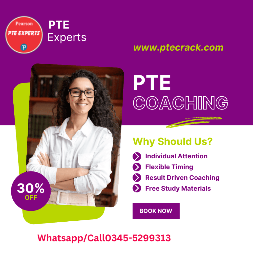  We are providing on campus and online PTE coaching classes for students/candidates who are planning to study/immigrate abroad in Australia, New Zealand, Canada, USA, and UK.